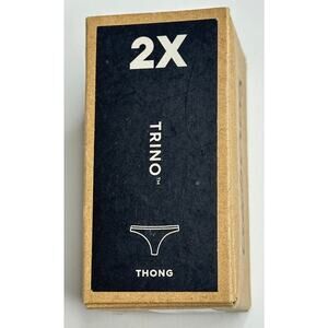 New Allbirds Trino Thong Raincloud Black 2X Rare Discontinued Merino Tree Blend